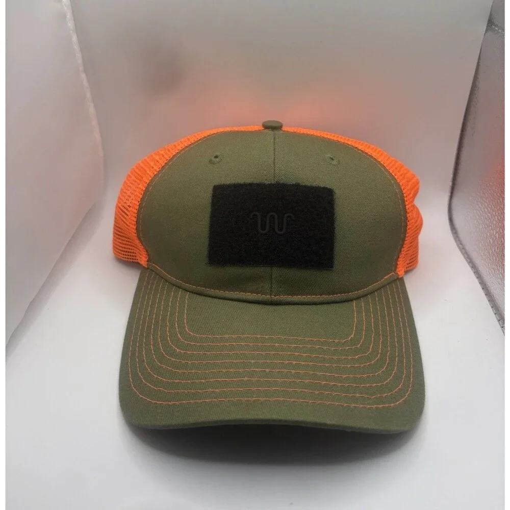 King Ranch Texas Trucker Green Snapback Cap Removeable Patch
